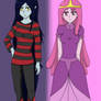 Marceline and Bubblegum anime style