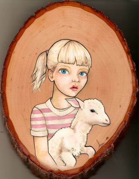 Little Girl + Lamb