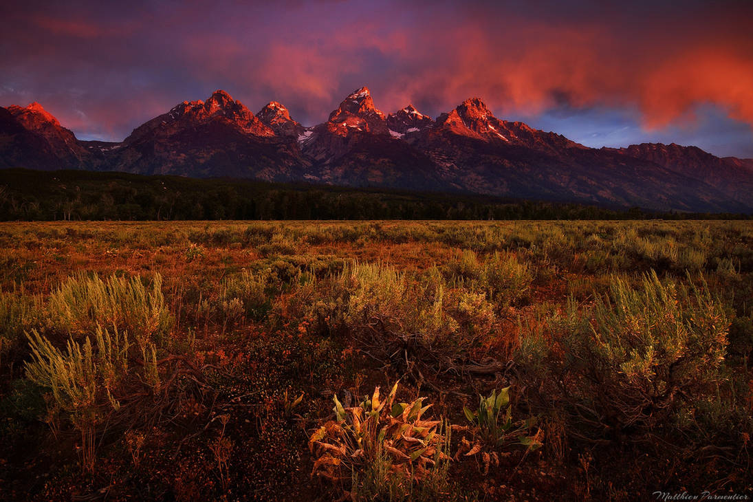 The red tetons by matthieu-parmentier