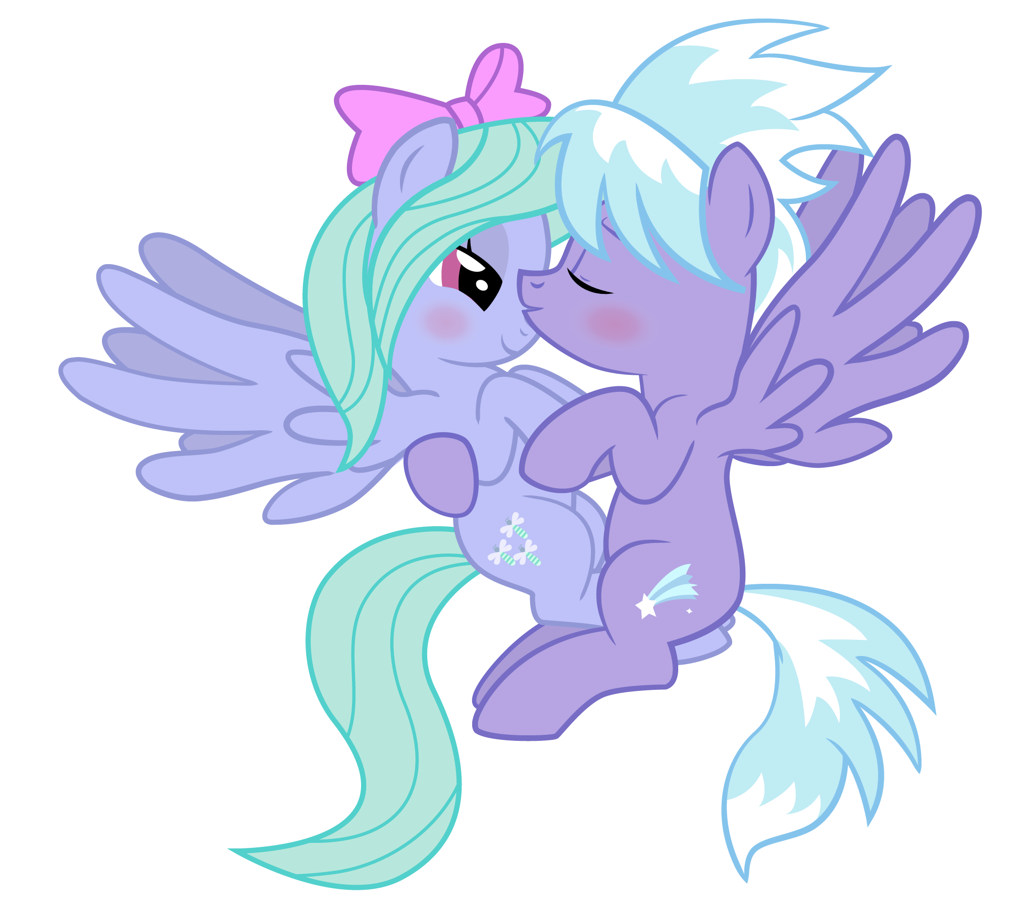 MLP Cloud Chaser and Flitter Vector