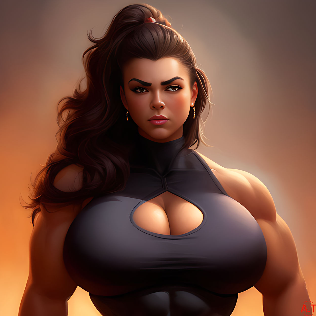 Muscular woman (fbb art) by artaibyAT on DeviantArt Muscular woman (fbb art) by artaibyAT on DeviantArt