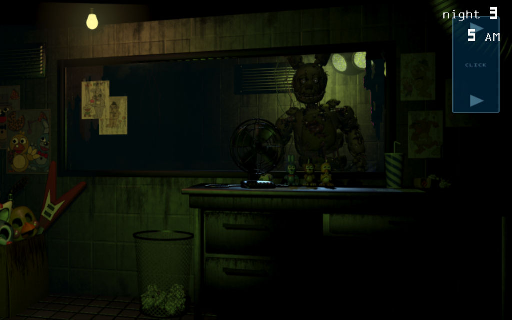 Spring Trap Game Three fnaf 3 springtrap staring contest screenshot by HauntingSerenity on ...