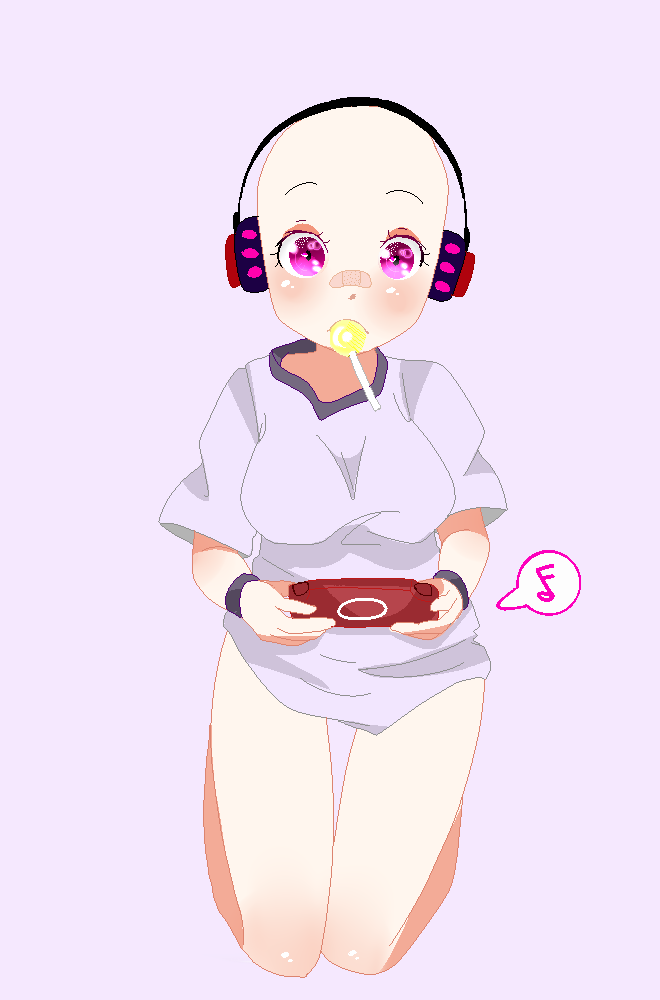 Otaku Headphones Girl Clothed Base By Pix3lbas3s On Deviantart