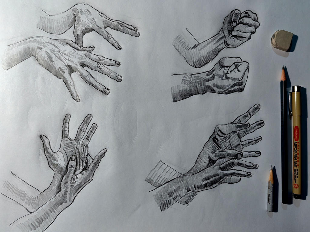 Hand Practce Hands Practice Drawing. by MokuseiNoMaguro on DeviantArt