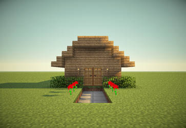 High Res Minecraft House