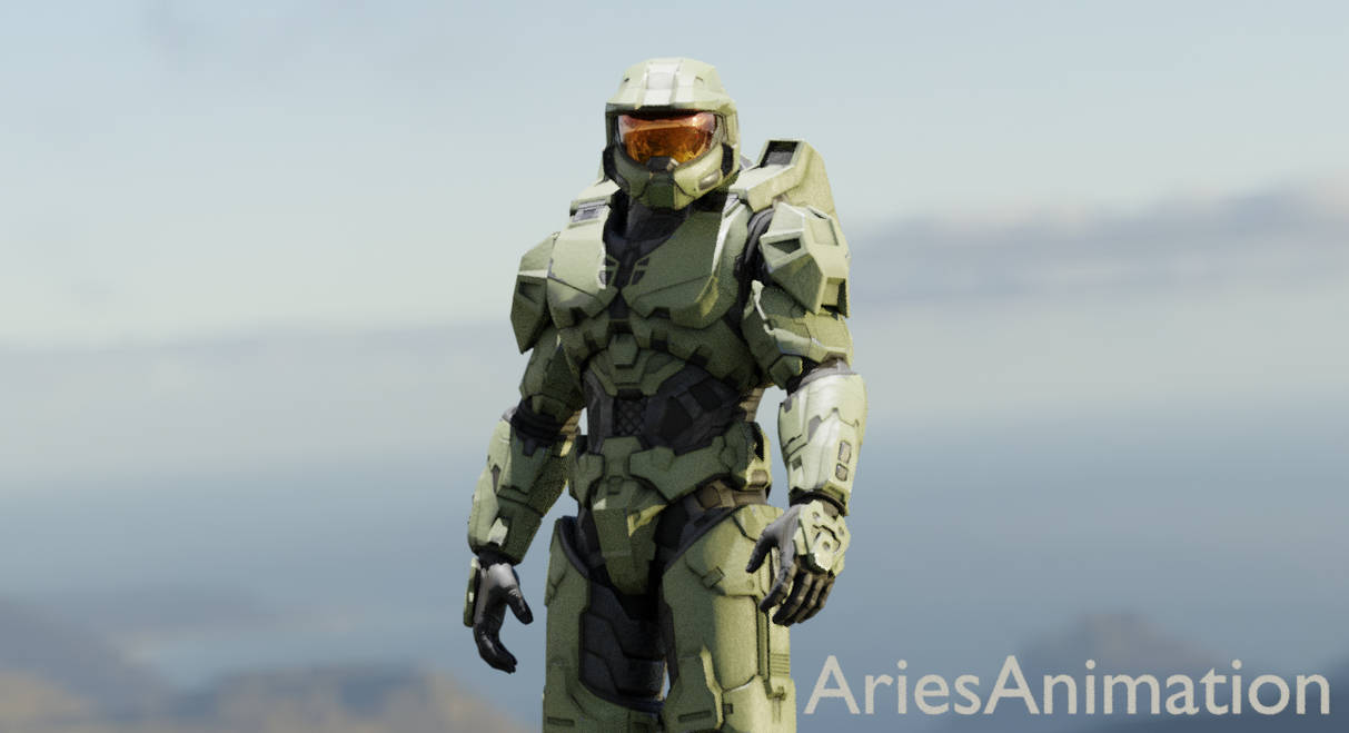 Halo infinite Master chief render by AriesAnimation on DeviantArt