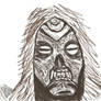 Dragon Priest Mask Sketch