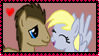 Doctor and Derpy Stamp by randomflashgames11
