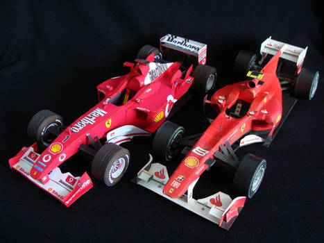 Ferrari F2003 GA and Ferrari F10