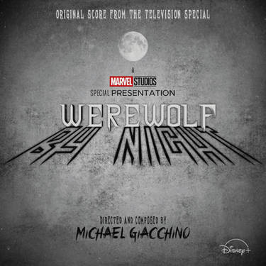 Werewolf By Night Full Moon Poster Black N White by AkiTheFull on