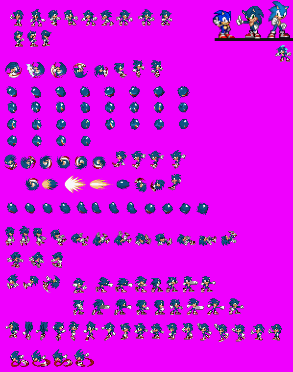 Posted By Dr0sik At - Sonic Animation Sprite Sheet, HD Png