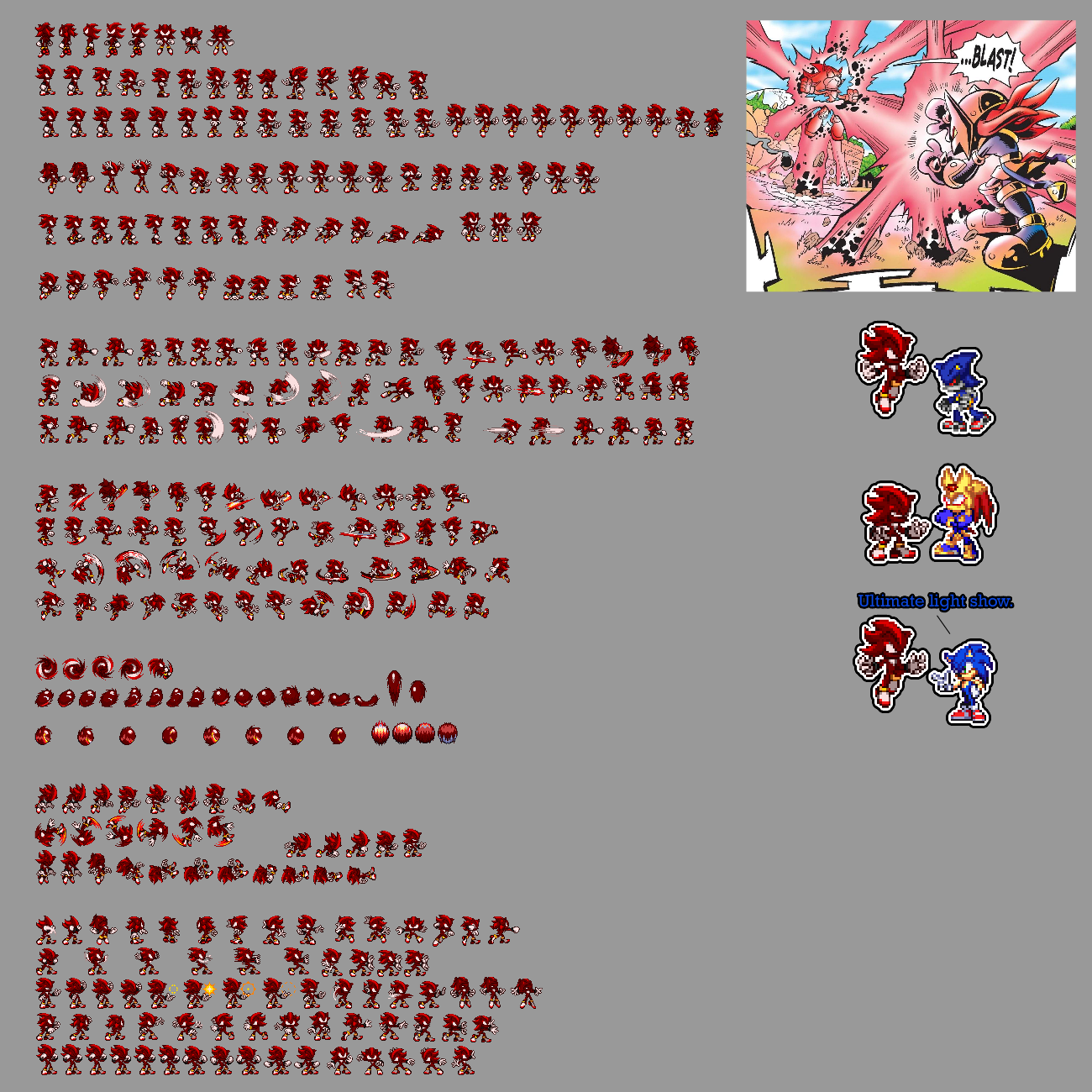 Chaos Shadow - sprite sheet by Drygs on DeviantArt