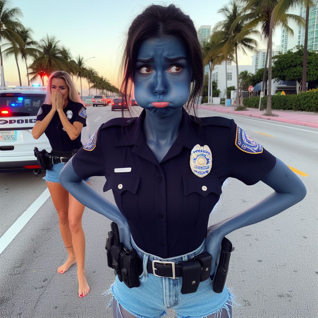 Embarrassed Berry Cop