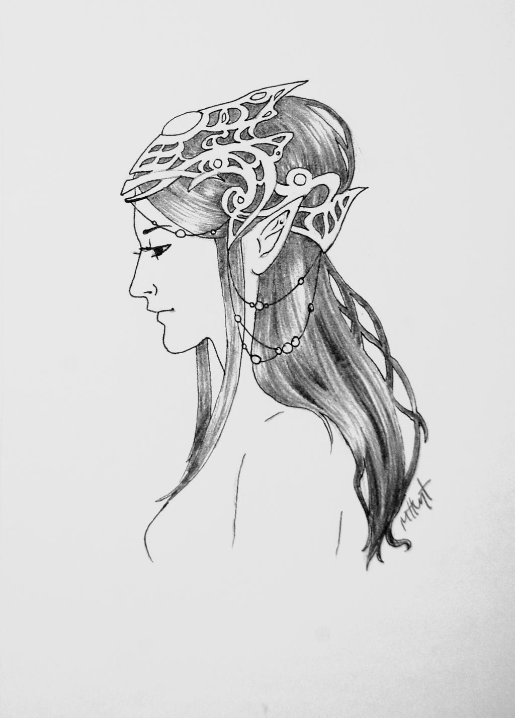 Elven Hair Piece Study