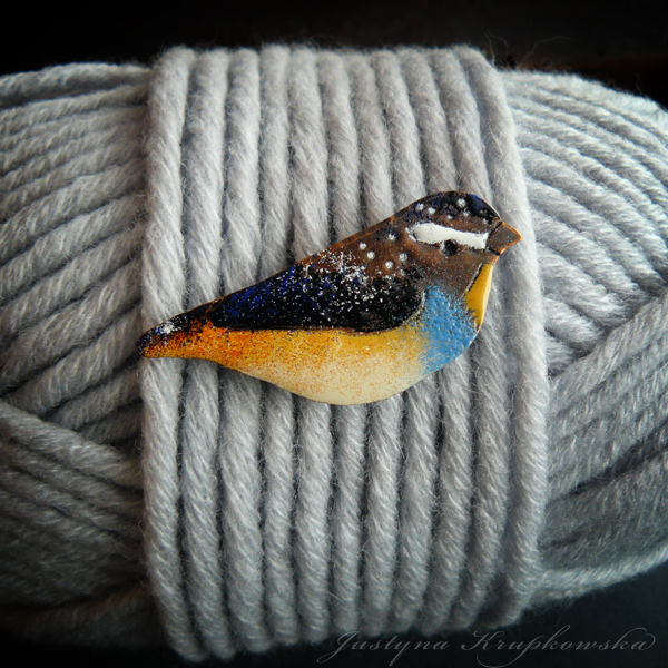 Spotted Pardalote brooch 02