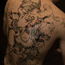 Ganesha full back tattoo (in progress)
