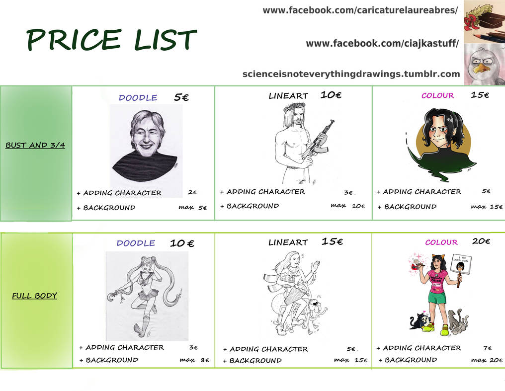 Price list