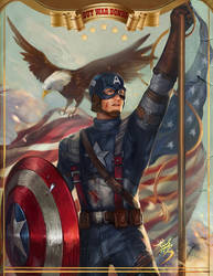 captain america happy JULY 4TH