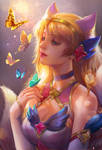 star guardian ahri fan art by jiuge star guardian ahri fan art by jiuge