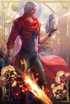 Devil may cry four season poster fall for Dante