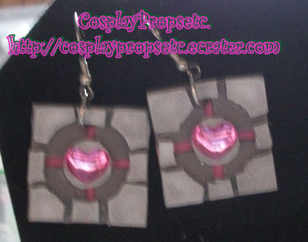 Companion Cube PORTAL Earrings