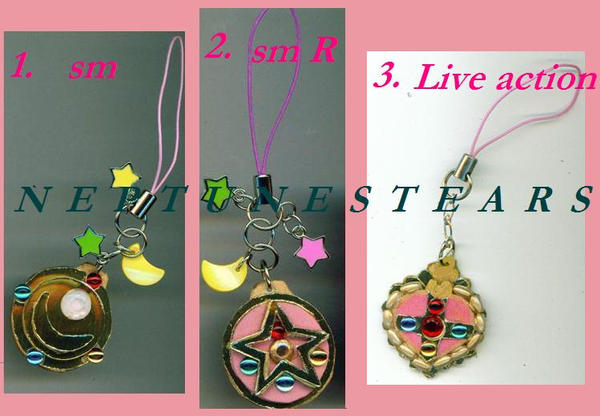 SailorMoon broach phonestraps