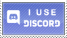 Discord App Stamp - I Use Discord (Free to use!)