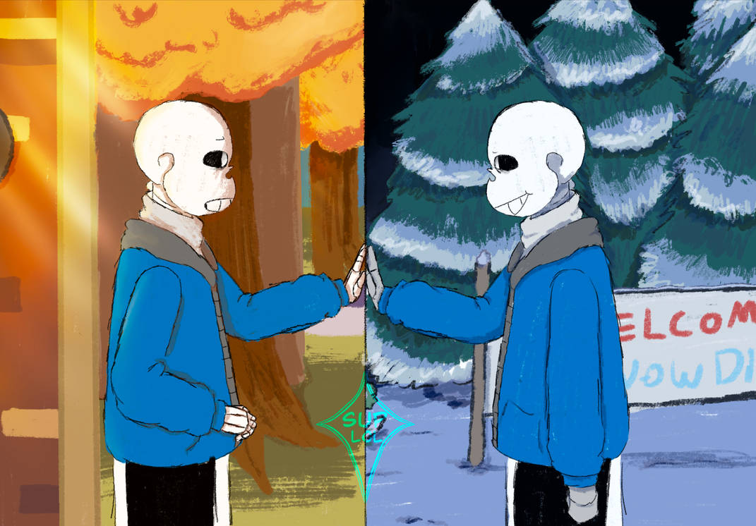 Undertale and deltarune sans fanart by Terrataleau on DeviantArt