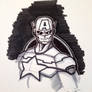 Captain America 52ish Marker Bust  Commission