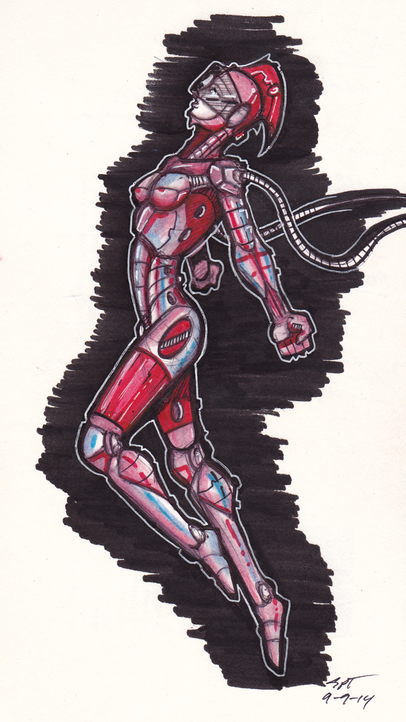 Female Cyborg Concept 9-9-14