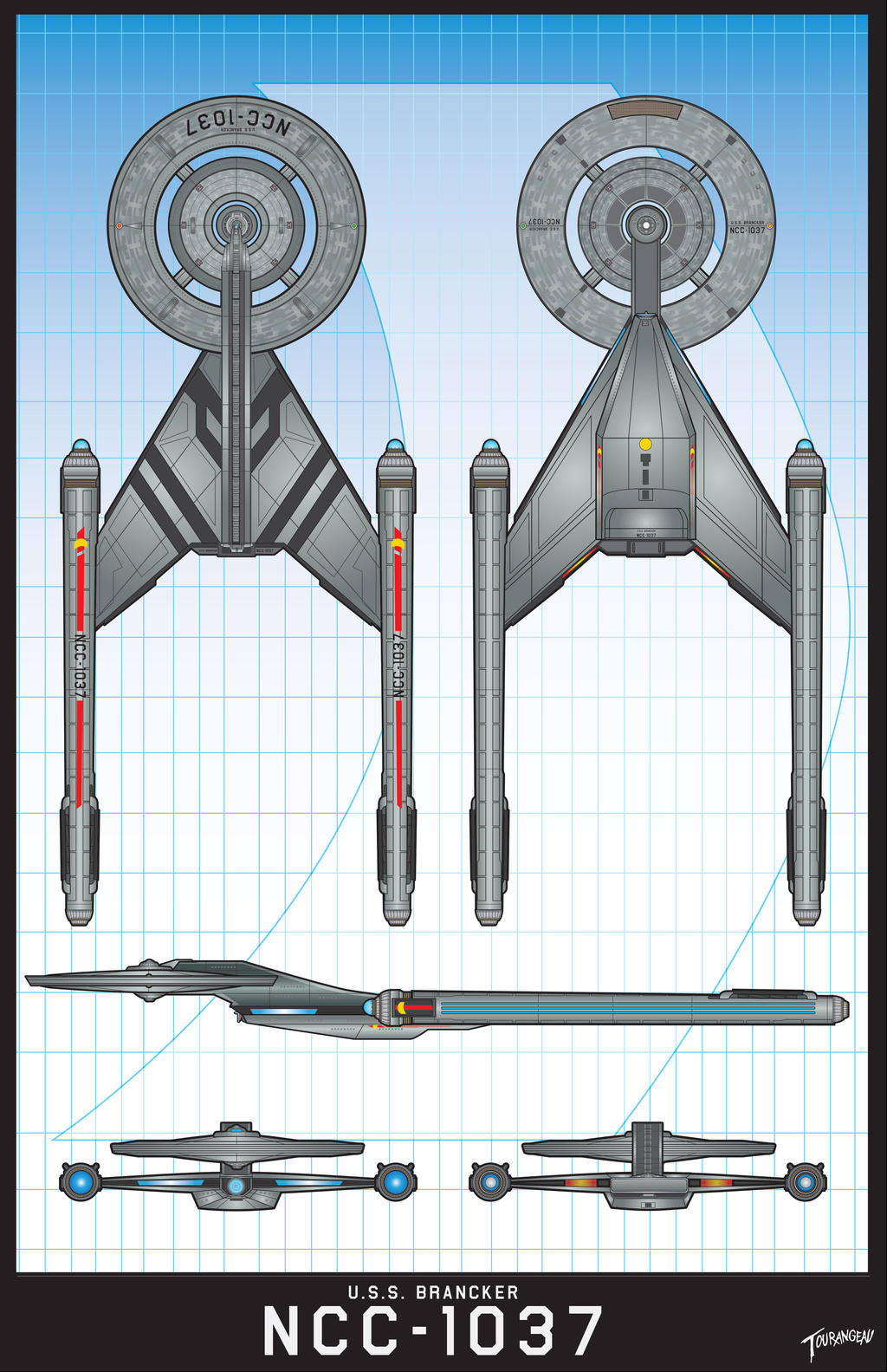 U.S.S.Bancker NCC-1037 by stourangeau