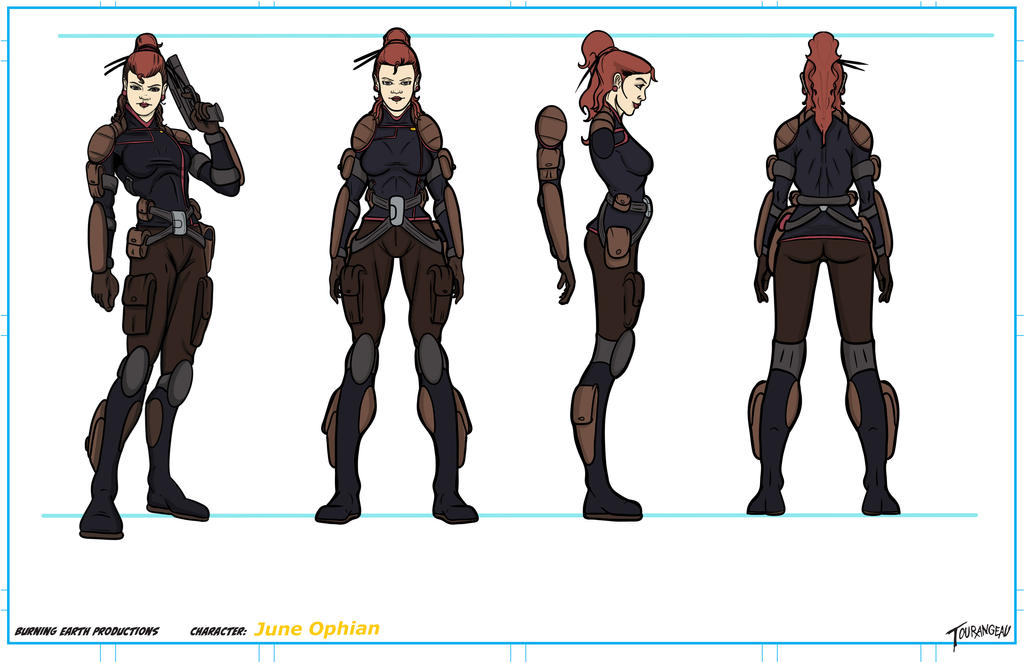 Burning Earth Productions - June Ophian Modelsheet by stourangeau