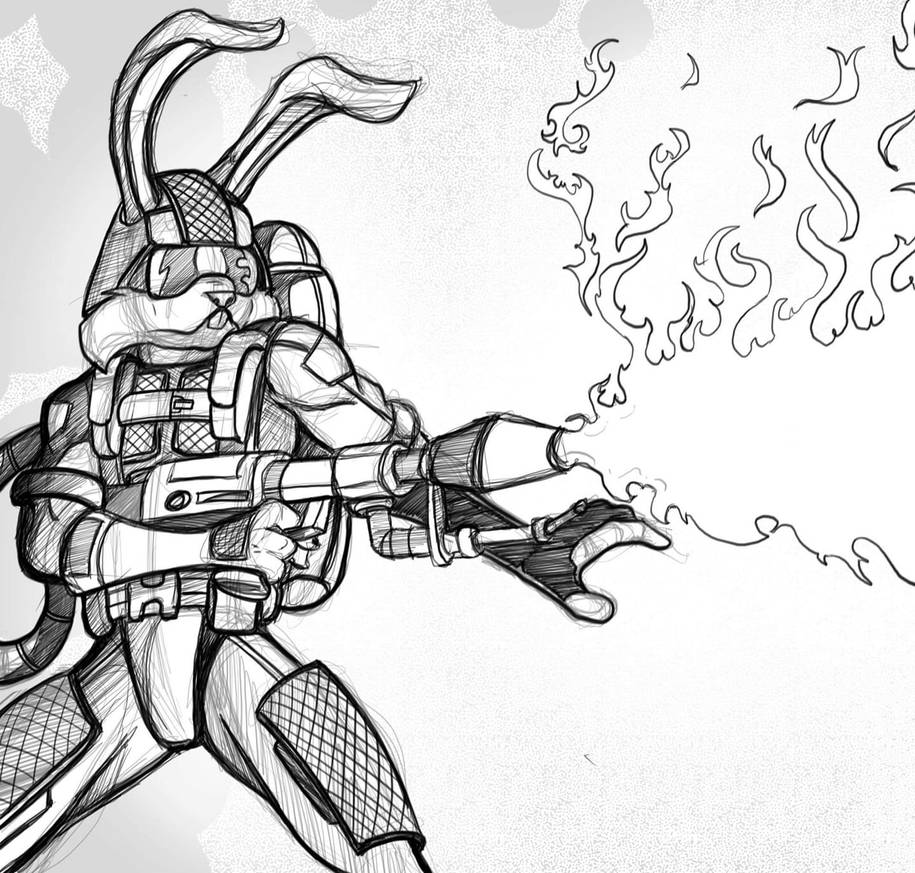 Ranger Rabbit Character Concept Scorch by stourangeau on DeviantArt