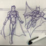 Superman Batman sketches