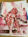 scorpion on patrol sketch by stourangeau