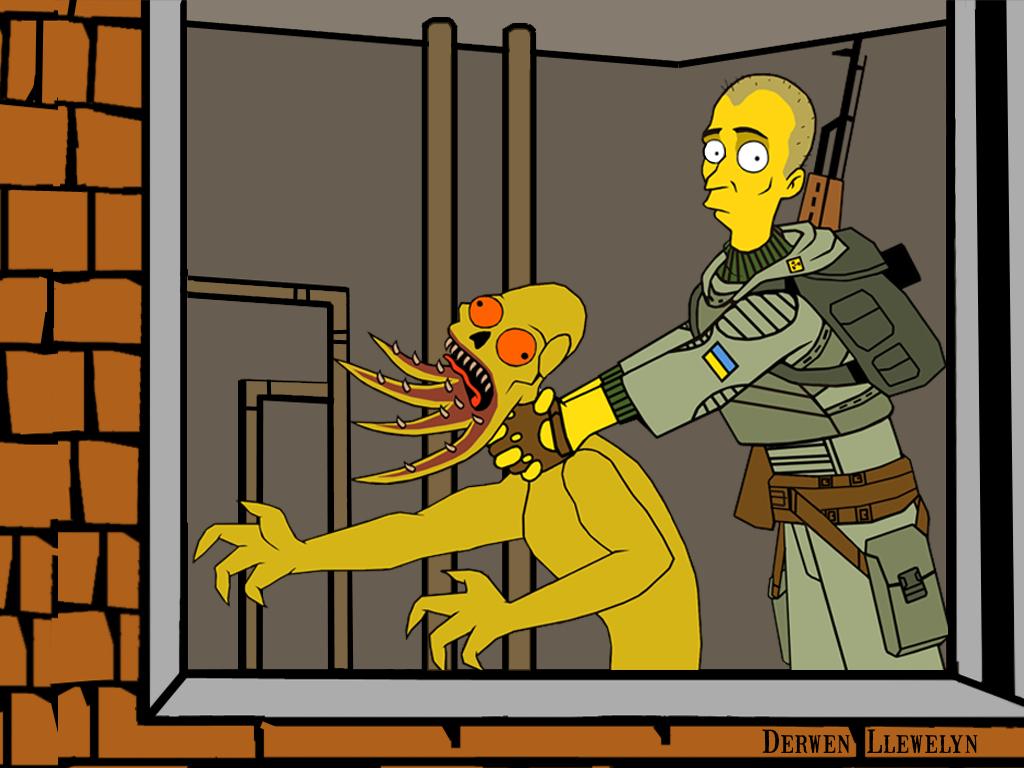 Simpsonesque Stalker Wallpaper