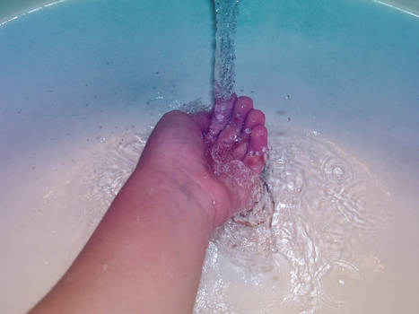 Washing my hand