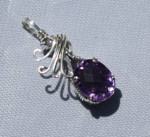 Checker Purple Pendant