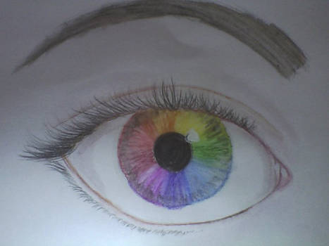 Rainbow eye!