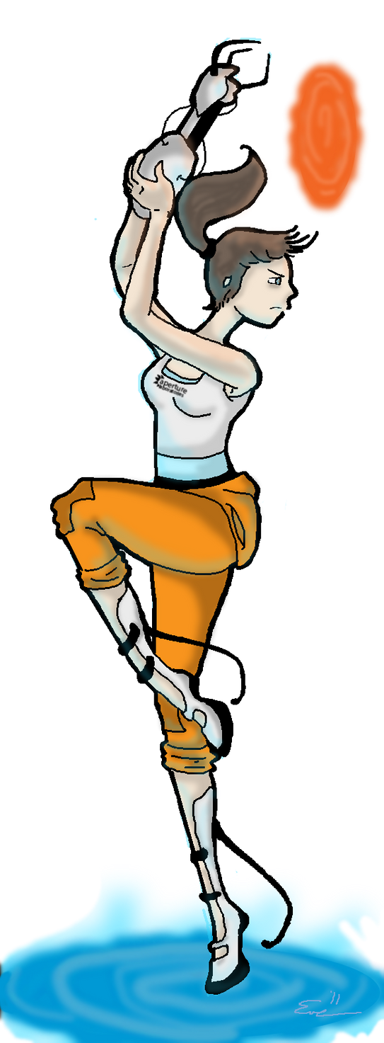 Chell- Portal 2 by Cosmic-Crow on DeviantArt