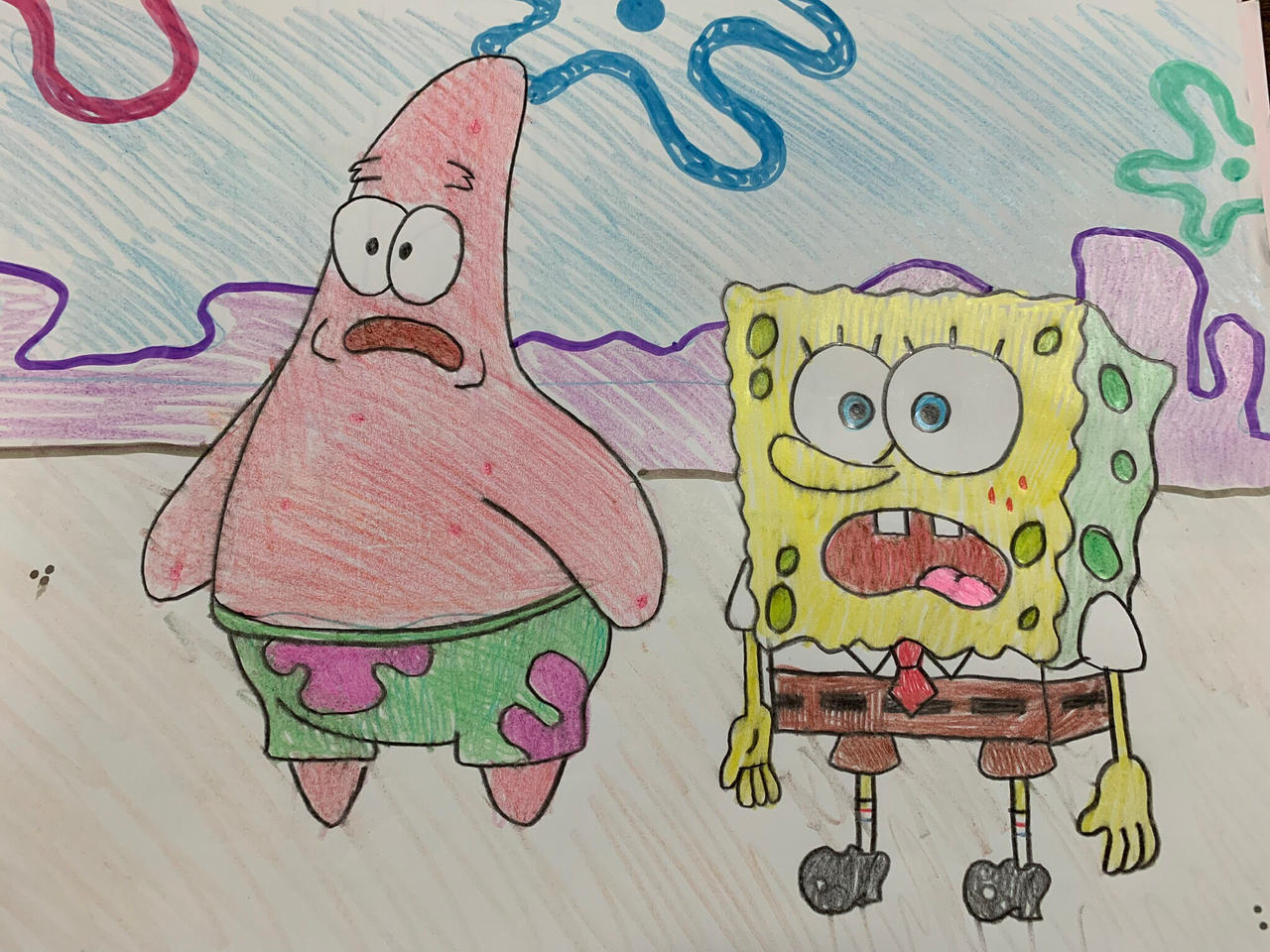 Spongebob squarepants and Patrick star shocked by joeysclues on DeviantArt