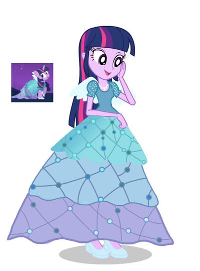 Human Twilight in her princess dress by joeysclues on DeviantArt