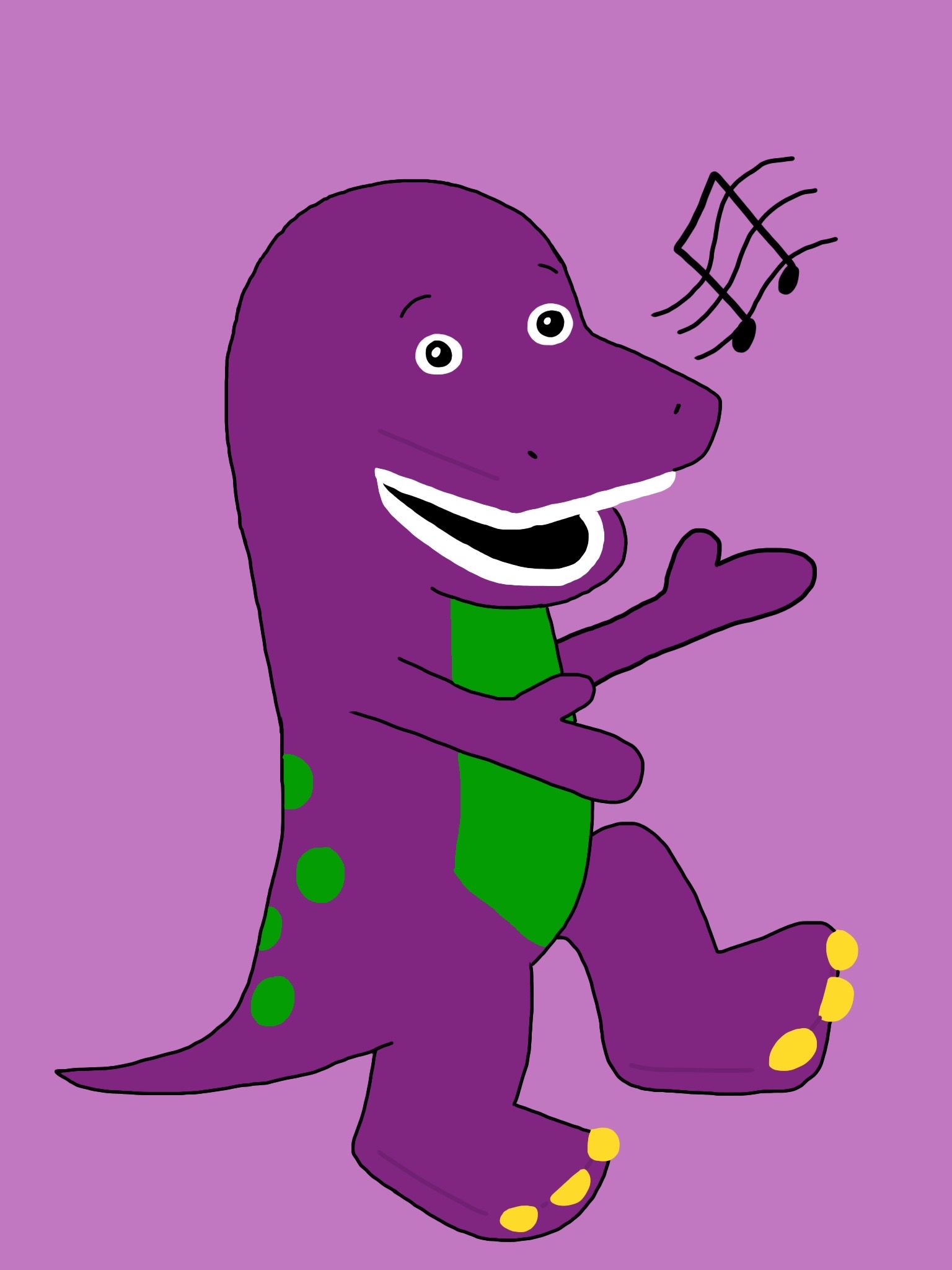 Our Big Purple Dinosaur by joeysclues on DeviantArt