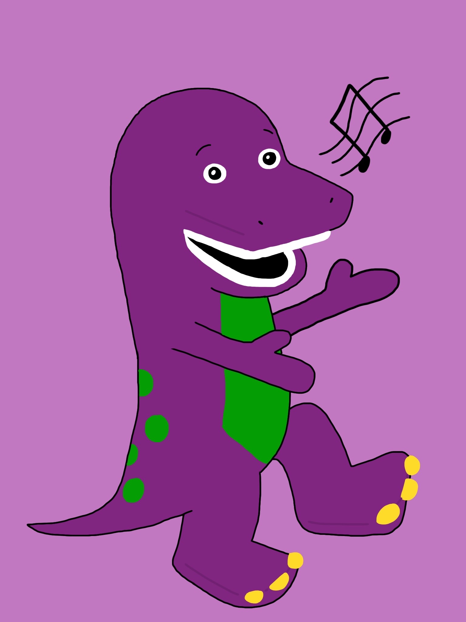 Our Big Purple Dinosaur by joeysclues on DeviantArt Our Big Purple Dinosaur by joeysclues on DeviantArt