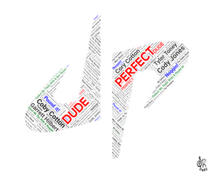 Dude Perfect Logo Word Art