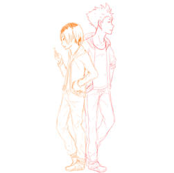 Kuroo And Kenma Sketch