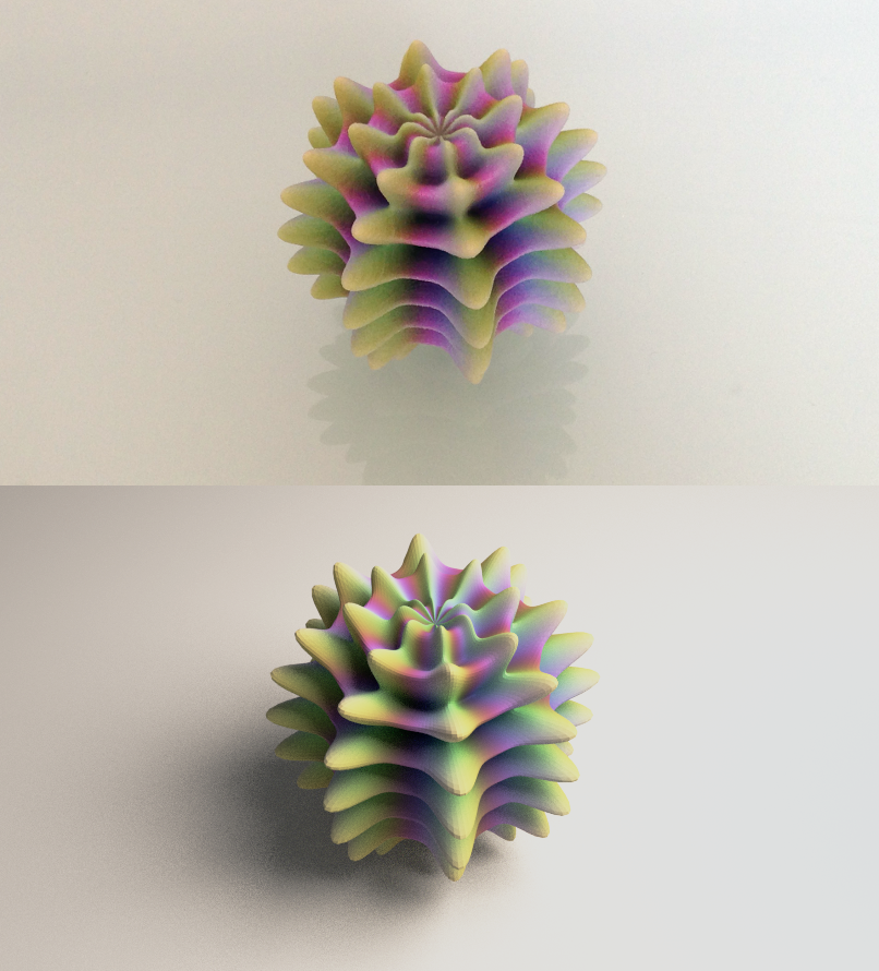 Alient Egg Print vs. Render by llewelld