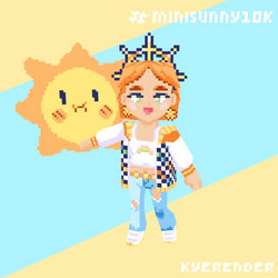 LowPoly 3D Character Model | MiniSunny by KyeRender