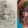Victorian Cover Up Tattoo