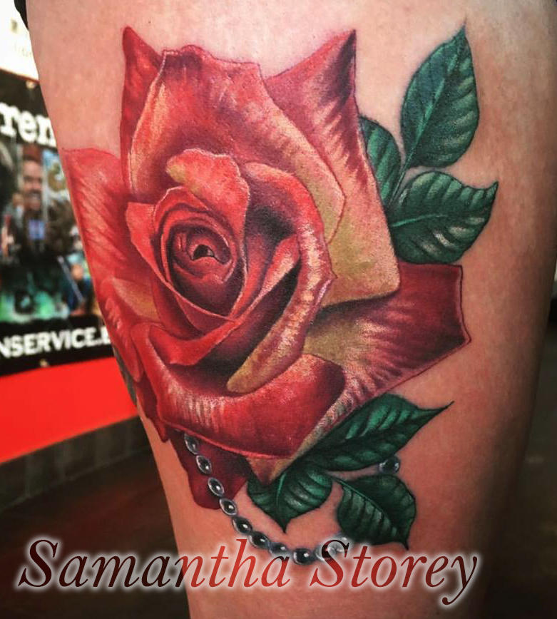 Pink Rose Tattoo by illogan on DeviantArt